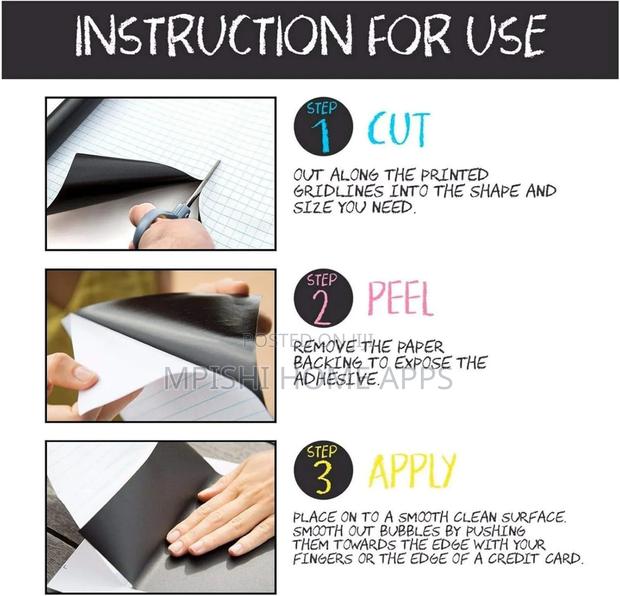 Adhesive Chalkboard Wall Sticker 45×200cm - thumbnail 8