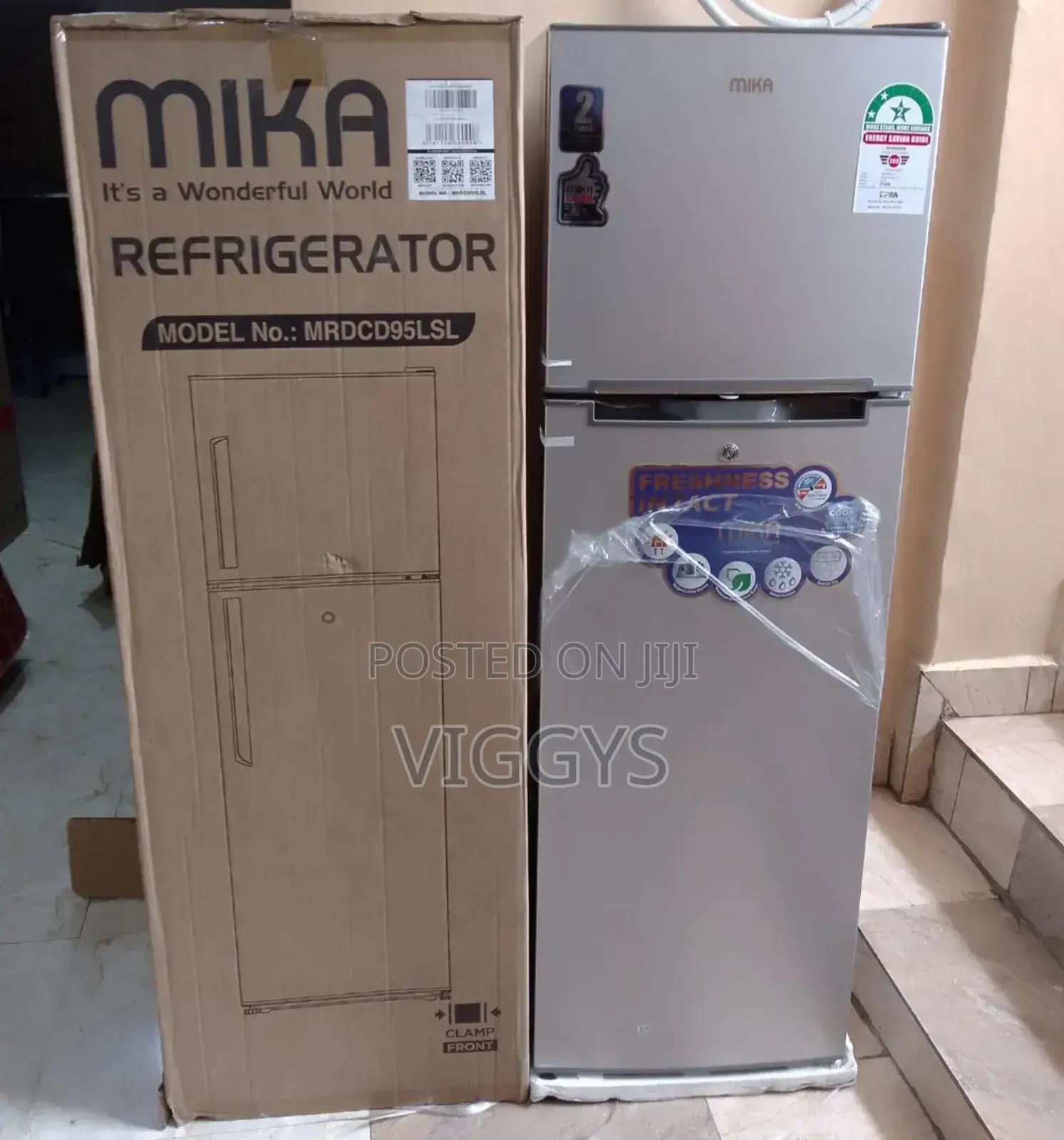 Mika 168 Litres Double Door Refrigerator 2 Door