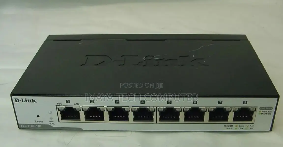 D-Link 8-Port Gigabit Poe Switch 8 Poe Ports - DGS-1100-08p