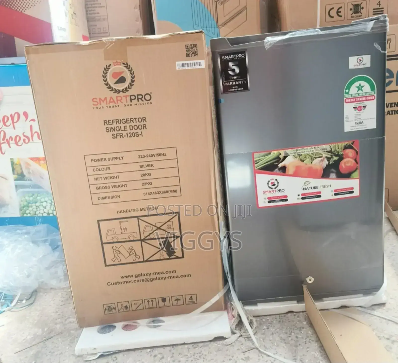 Smart Pro SFR-120s-I Single Door Refrigerator - 92 Litres