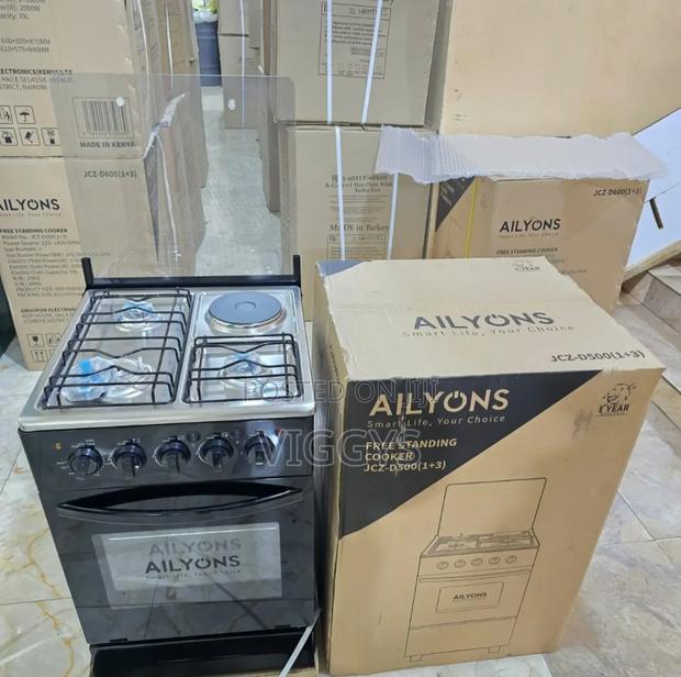 50 by 55 Ailyons 3+1 Standing Cooker With Electric Oven N.