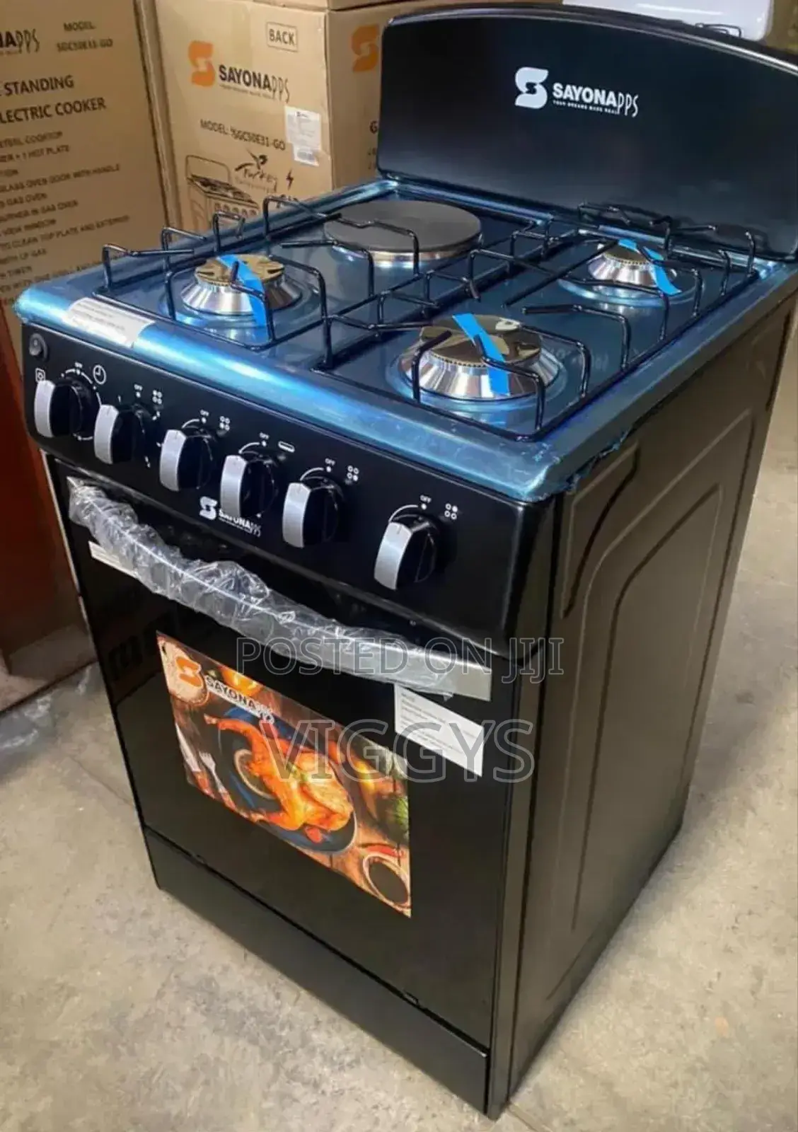 Sayona 3gas+1 Electric Plate Standing Cooker With Oven