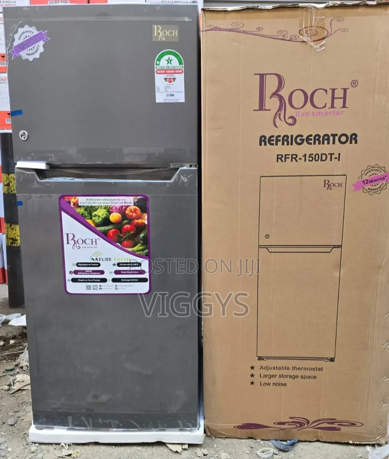 Roch 150 Dt Double Door Fridge