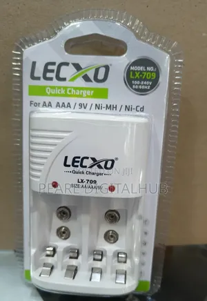 Lecxo Aa,Aaa, 9volts Quick Battery Charger Lx-709