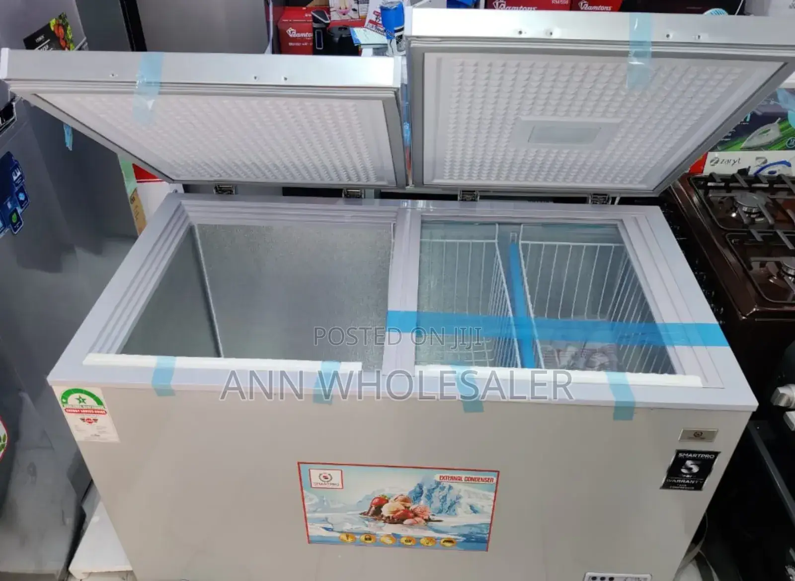 *Smartpro Freezer Two Door 345l SCF-450-G