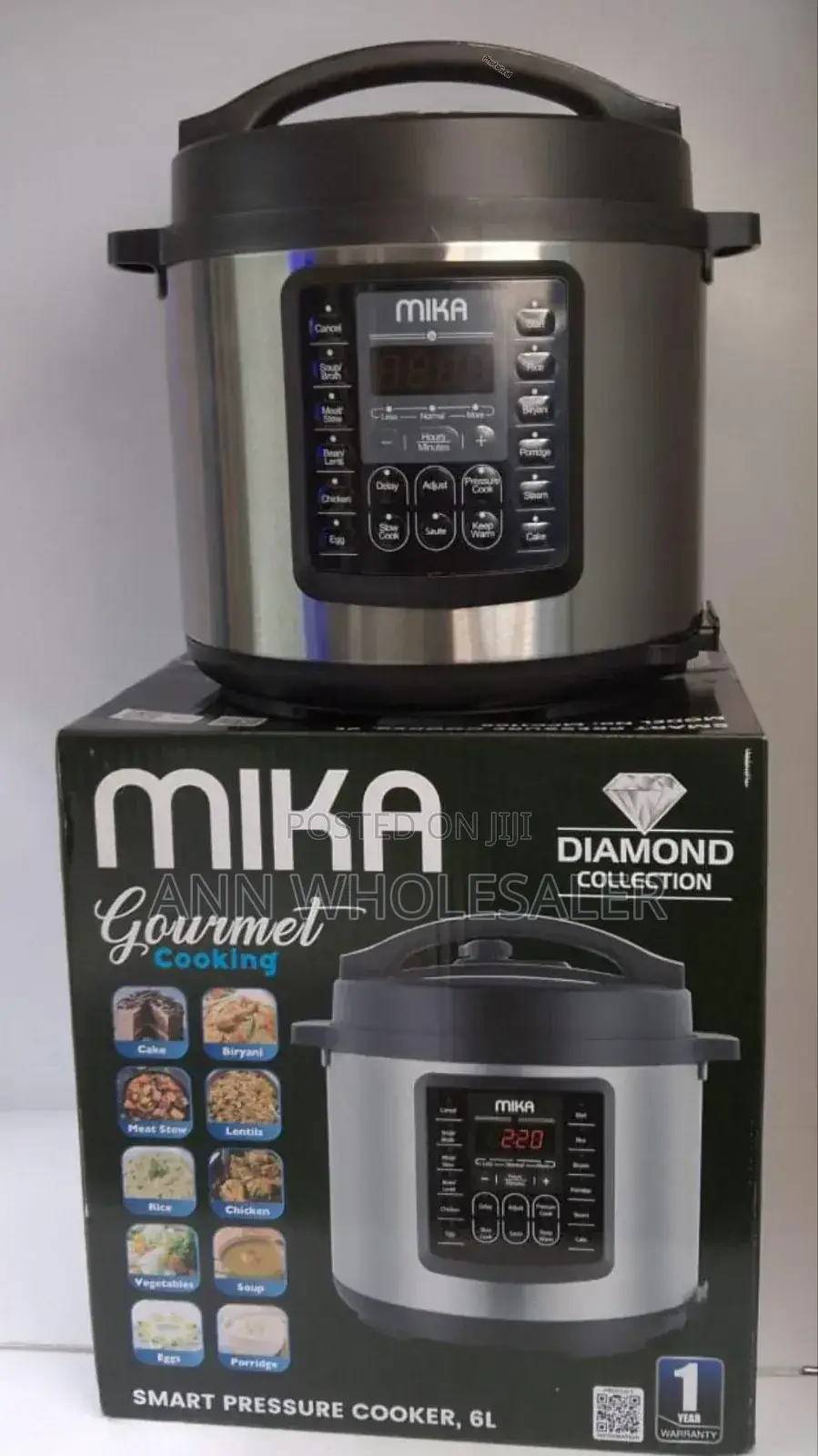 6 Litres Mika Smart Pressure Cooker