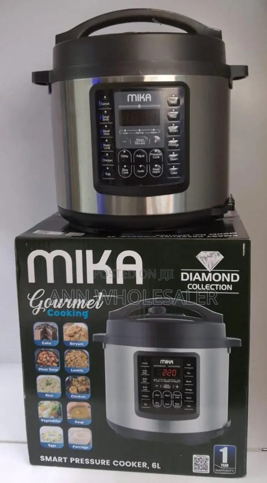 New Arrival 6 Litres Mika Smart Pressure Cooker M/7