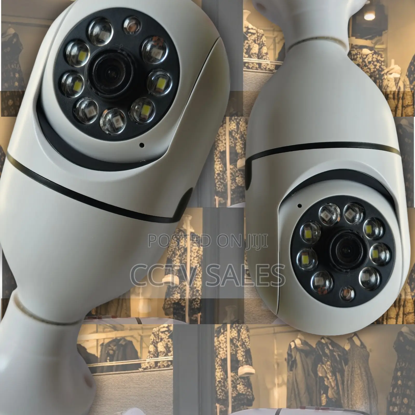 Bulb Type Motion Recording and Night View CCTV Camera