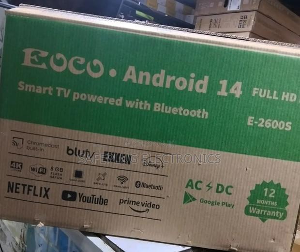 Eoco E-2600 Smart Bluetooth Ac/Dc Tv - Android 14, (1g+8g) - thumbnail 3