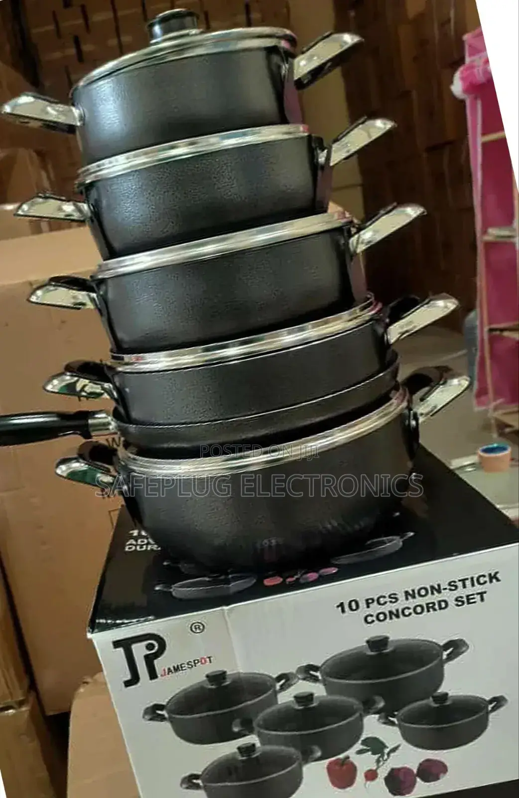 Concord Cookware - 10pcs Jamespot Non-Stick Sufuria - Jp