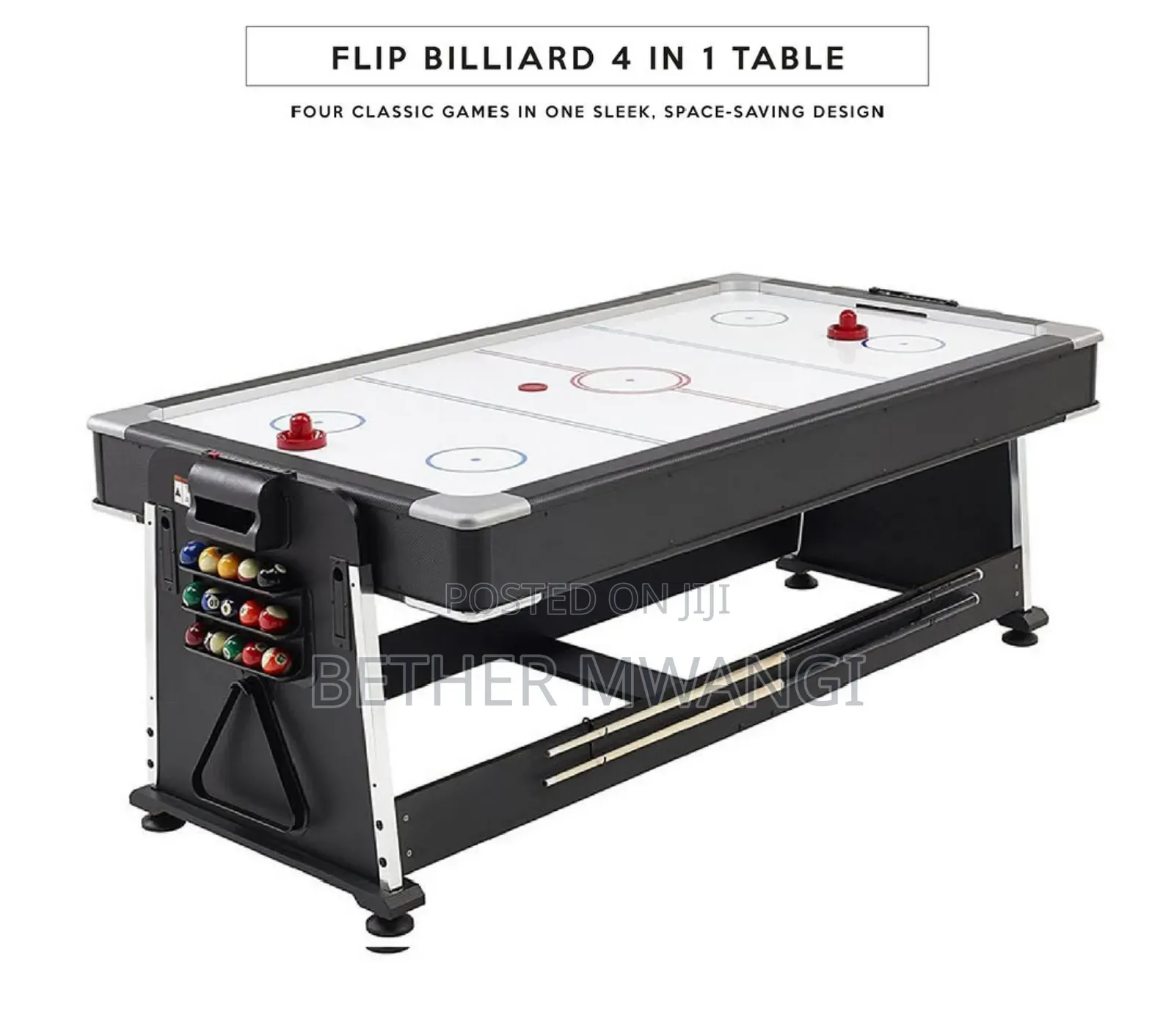 Flip Billiard 4 in 1 Multi-Functional Table in Kenya