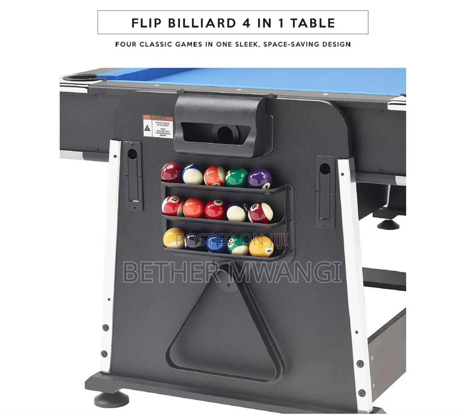Flip Billiard 4 in 1 Multi-Functional Table in Kenya