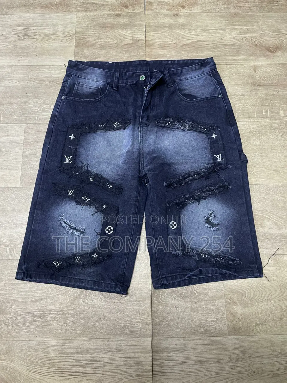 Men Designer Quality Denim Jeans Baggy Shorts