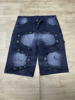 Men Designer Quality Denim Jeans Baggy Shorts