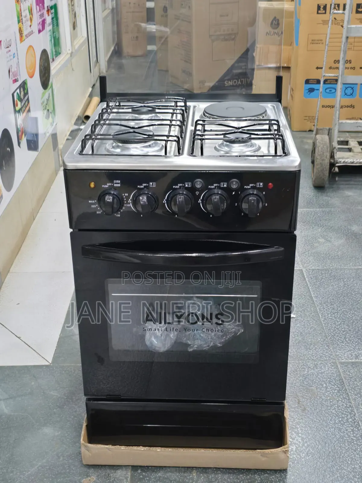 Ailyons 3gas +1electric Standing Cooker