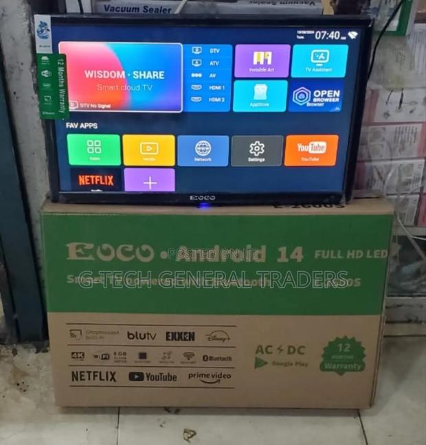 Ecco 26inch Smart Android, Youtube,Youtube, Frameless Tv - main view