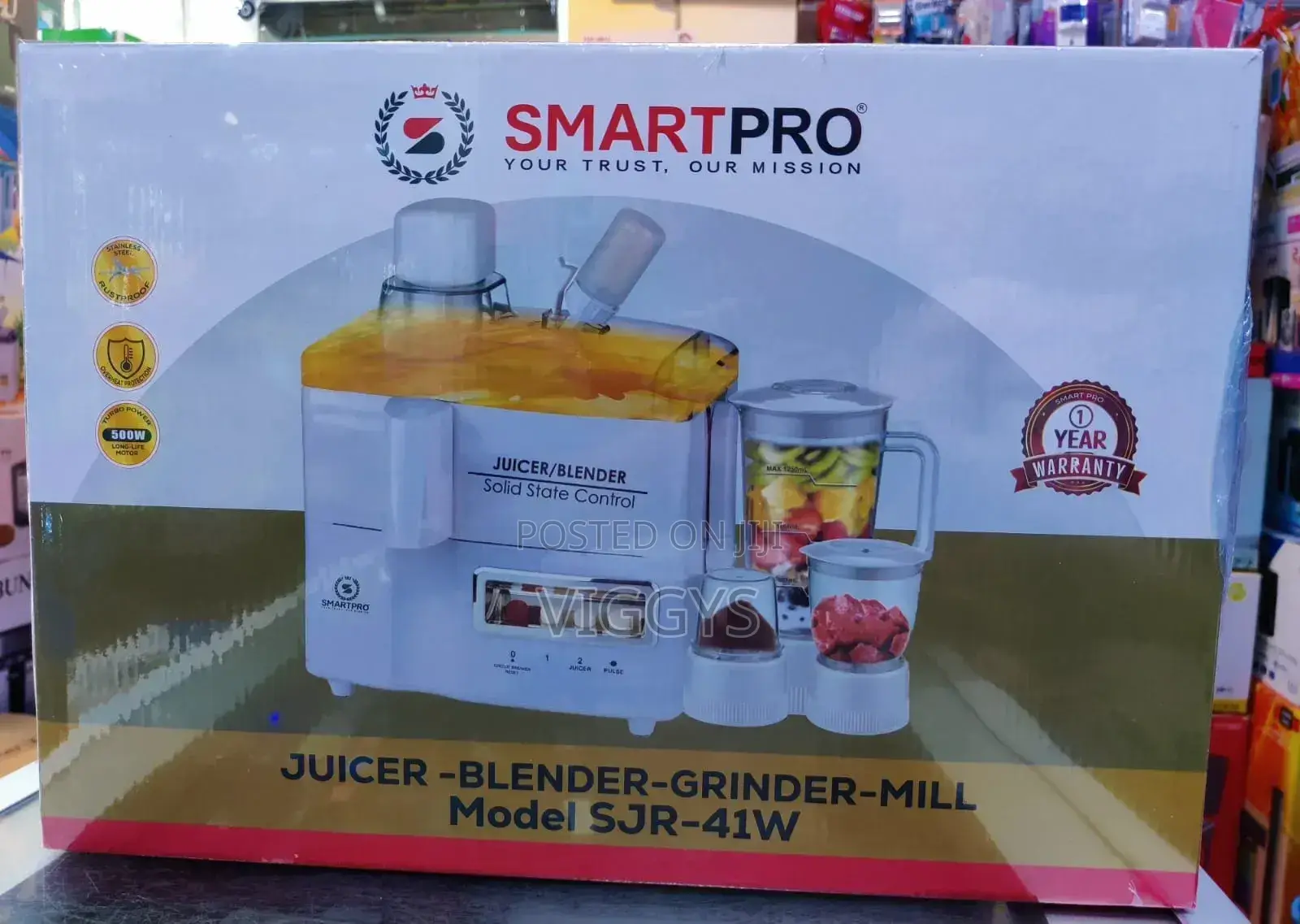 Smartpro 4 in 1 Juicer/Blender/Mincer/Grinder