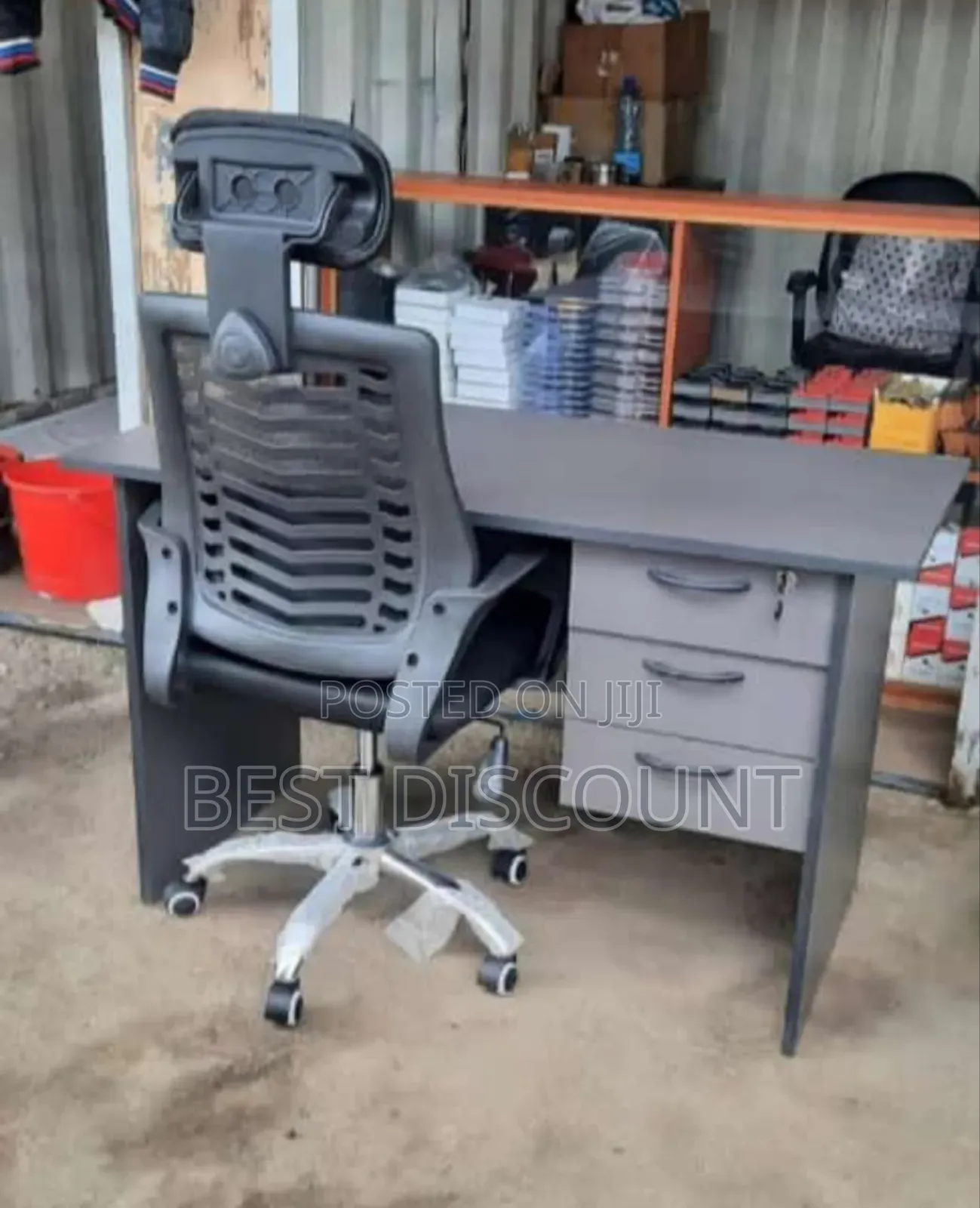 Brown Table and Chair