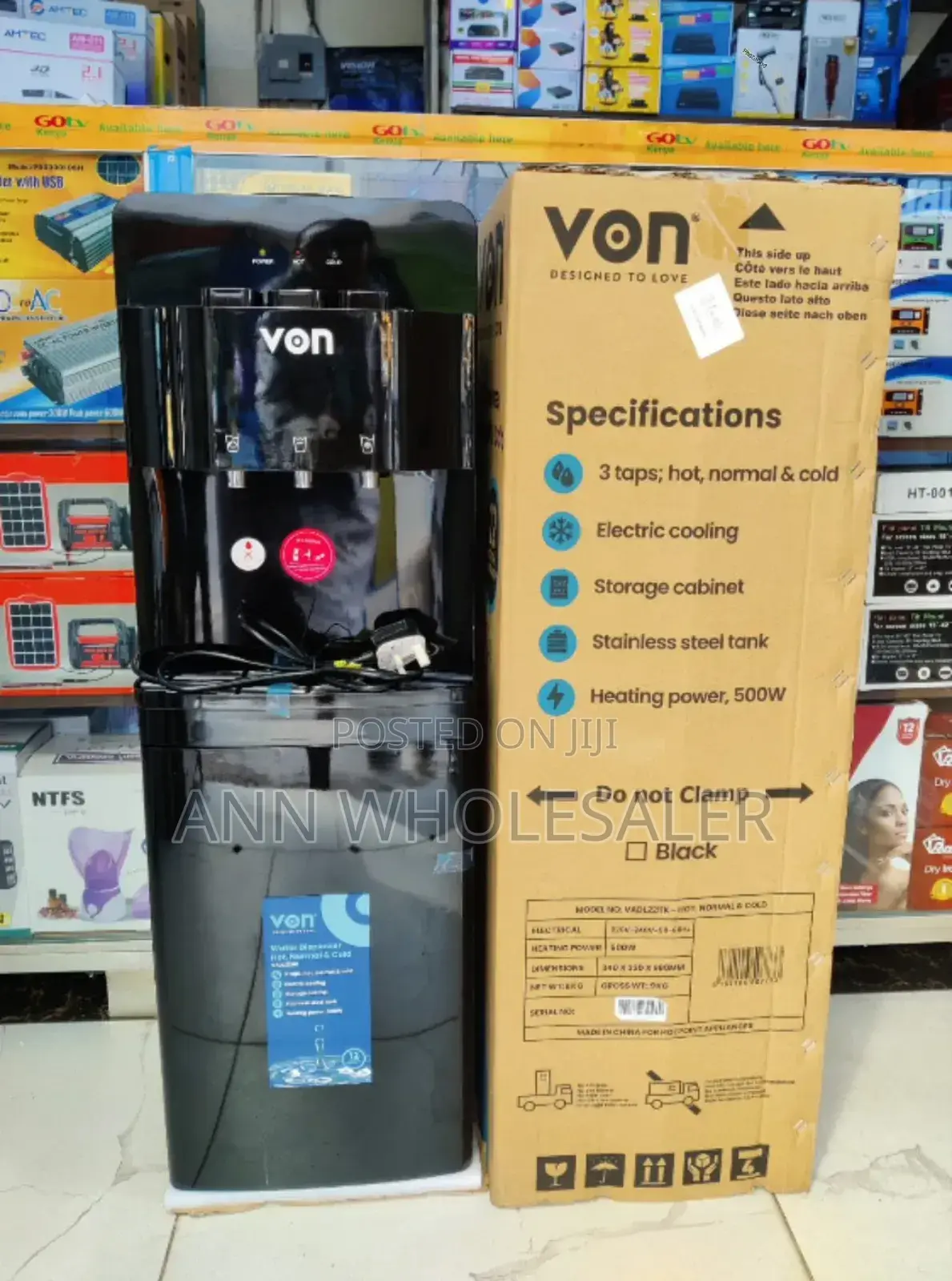 Von *Von Dispenser 3taps Hot, Normal and Cold v/6