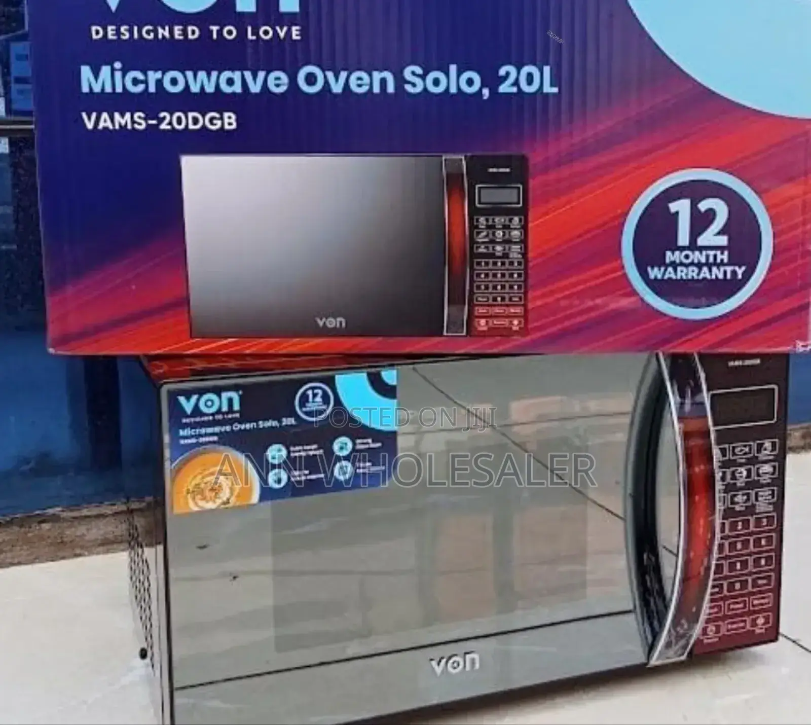 *Von Microwave 20l Digital 20dgb