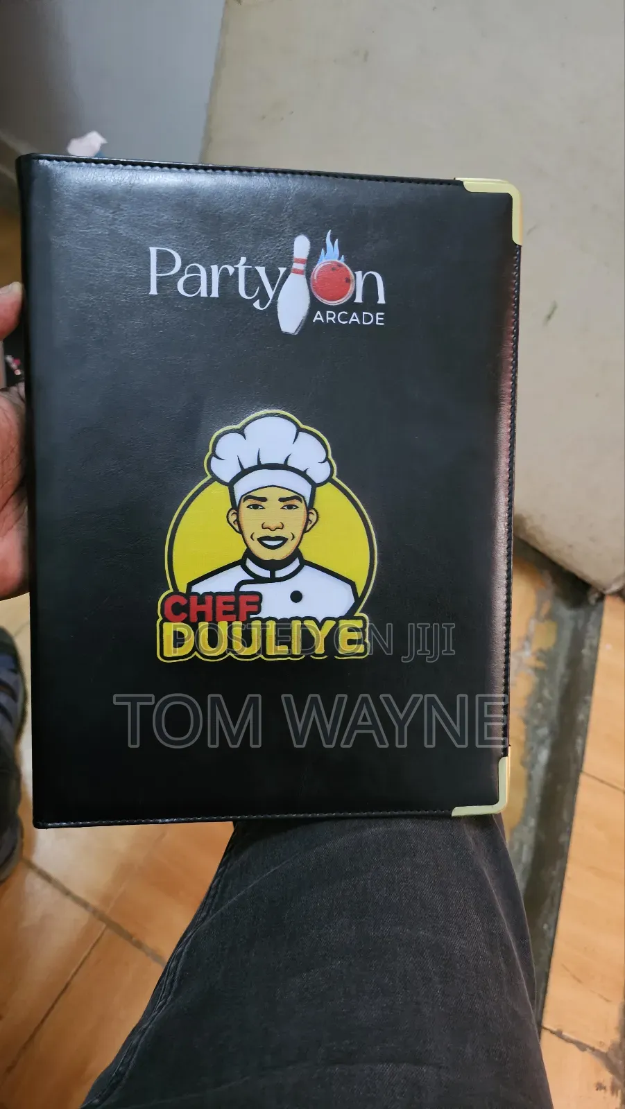 Branded A4 Size Menu Cover With 12 Nylon Pouches