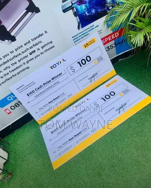 Dummy Cheque, Big Cheque for Events