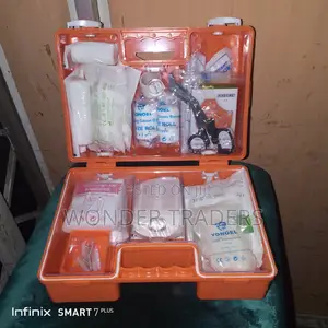 Medium Red First Aid Kit Covering Up to 30 People.