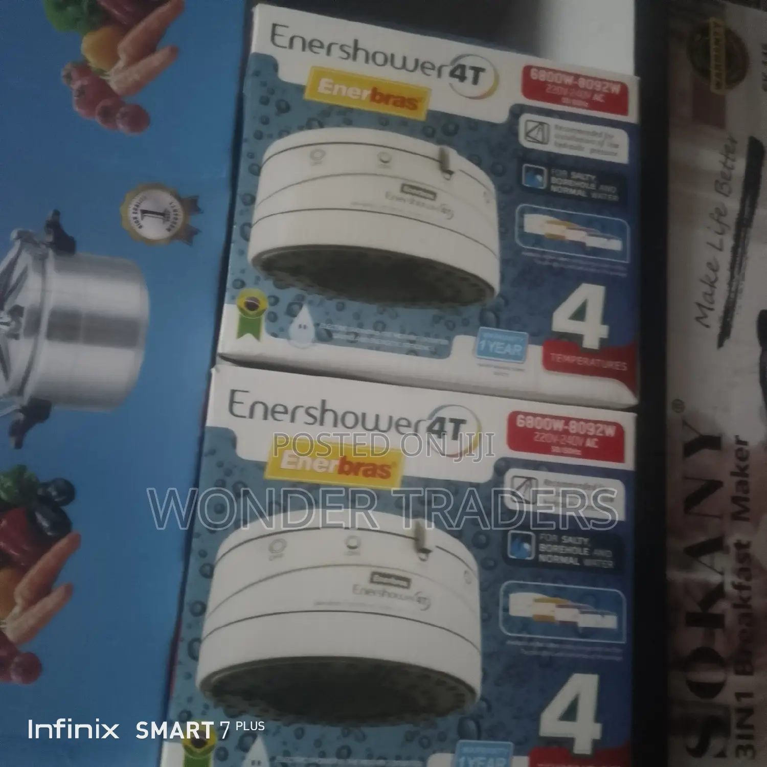 Enershower 4t Enerbras/Hot Shower/Head Shower