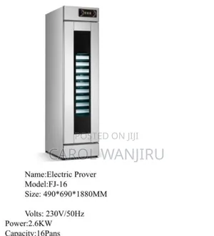 16 Pans Electric Prover Machine/ Premier Bread Prover
