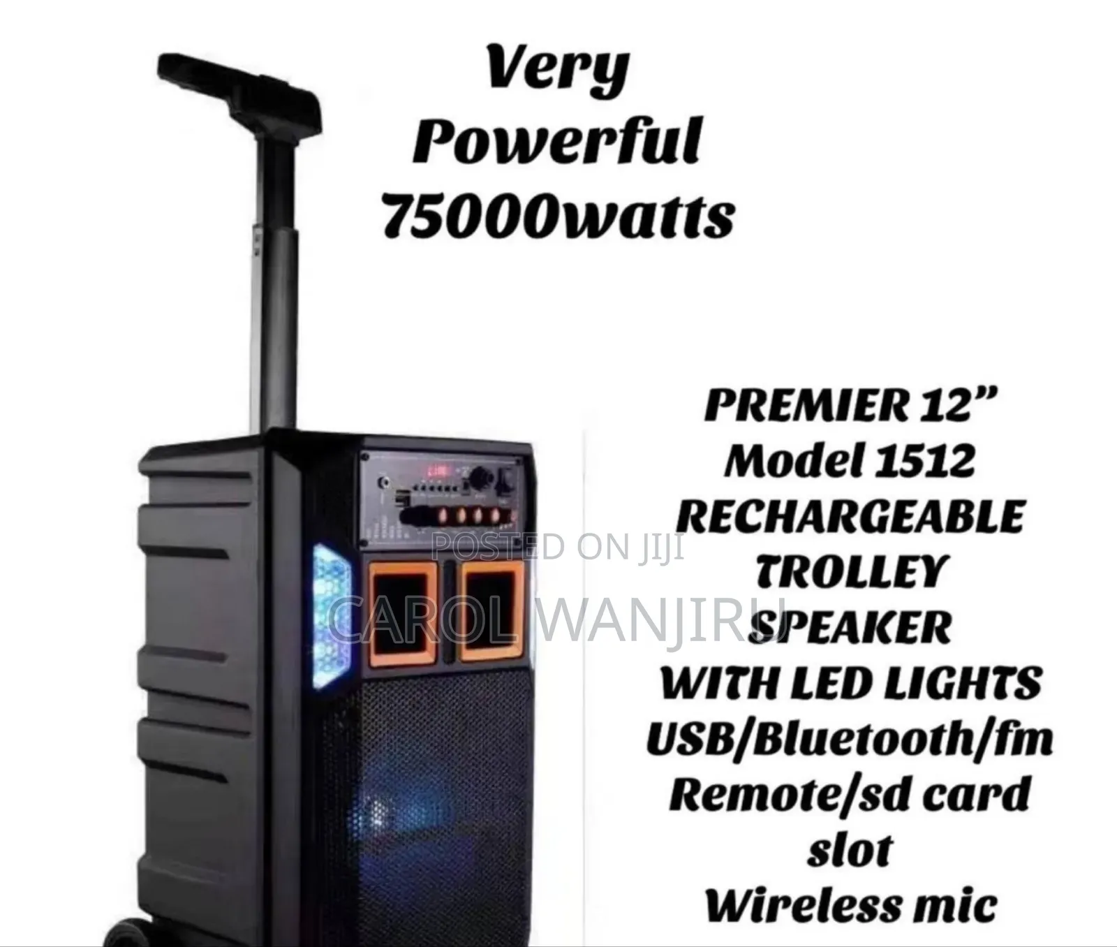 Rechargeable Trolley Speaker/ Portable Trolley Speaker