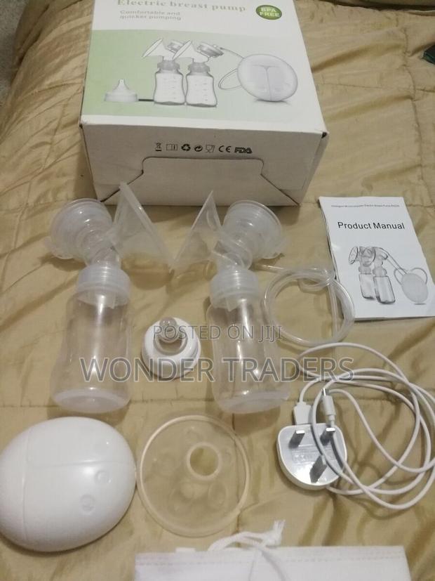Double Electric Breast Pump With Milk Bottle