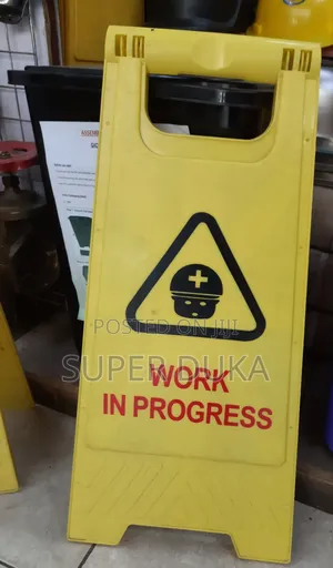 Work In Progress Caution Sign.Safety 1st