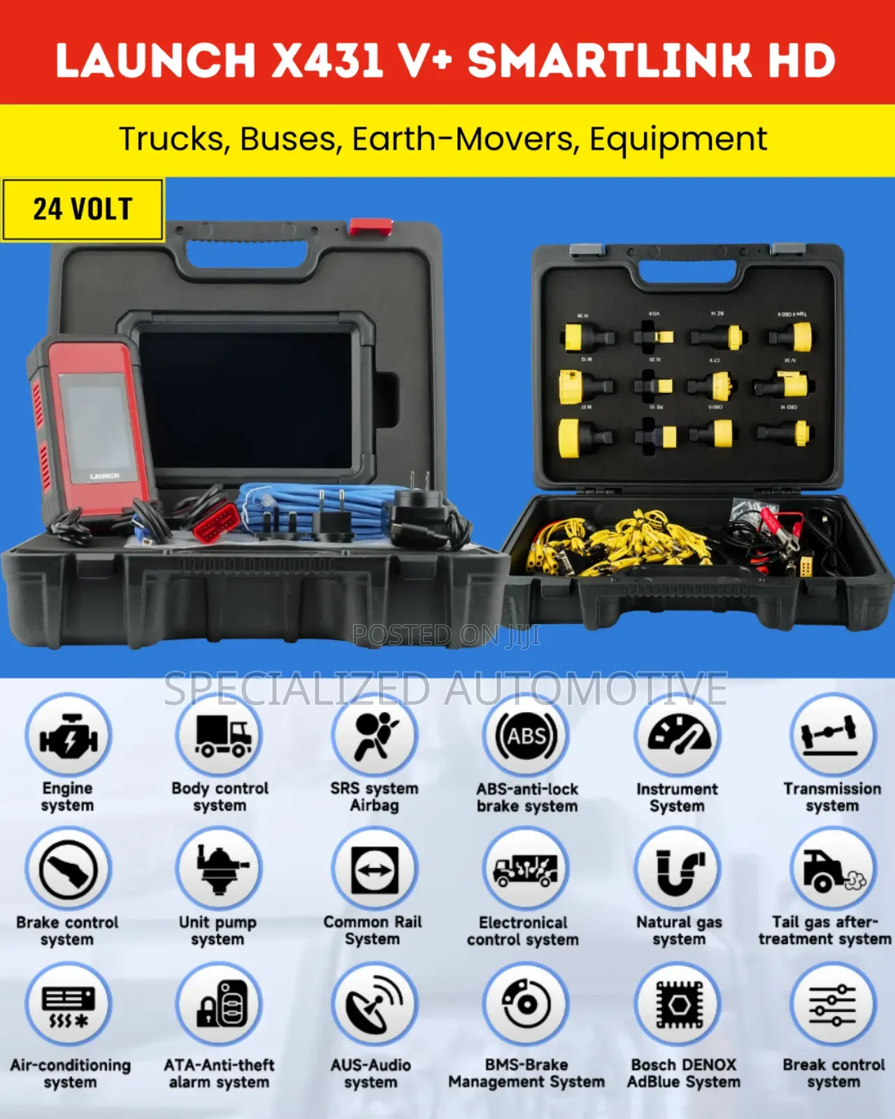 Launch X431 V+ Smartlink Hd 24volt Vehicle Diagnosis Machine