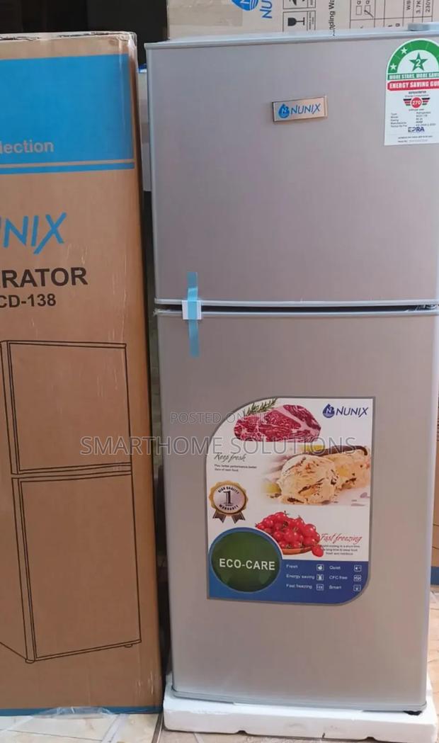 Nunix 138l Large Double Door Refrigerator Nu-138l