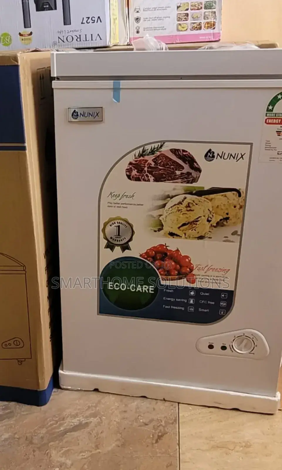 White Nunix 100 Litres Chest Freezer Nu-100l/F