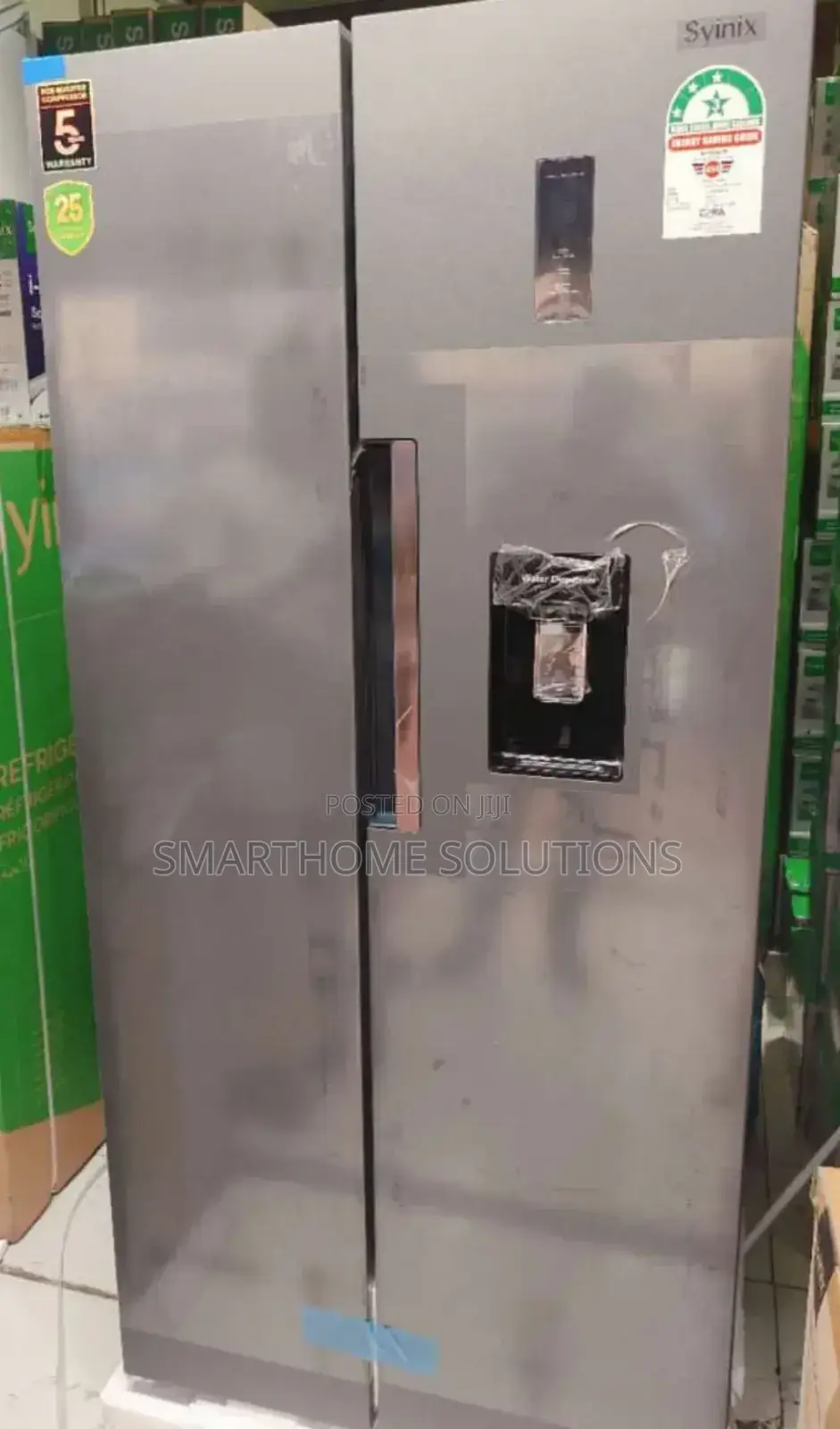 Syinix Side by Side 460 Litres Refrigerator Plus Dispenser G