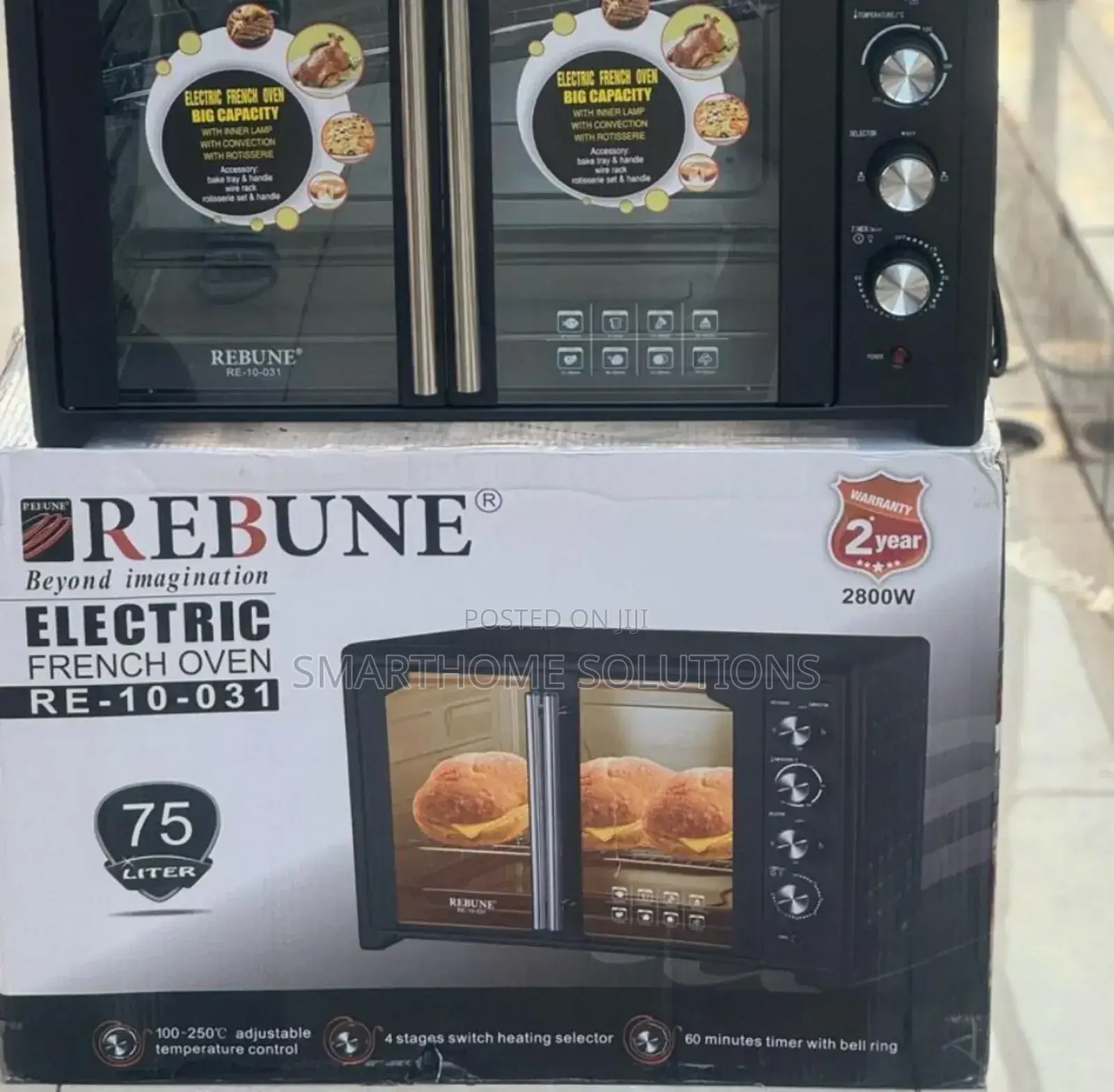 Rebune Re-10-31 Commercial 2 Door Oven Rm-75