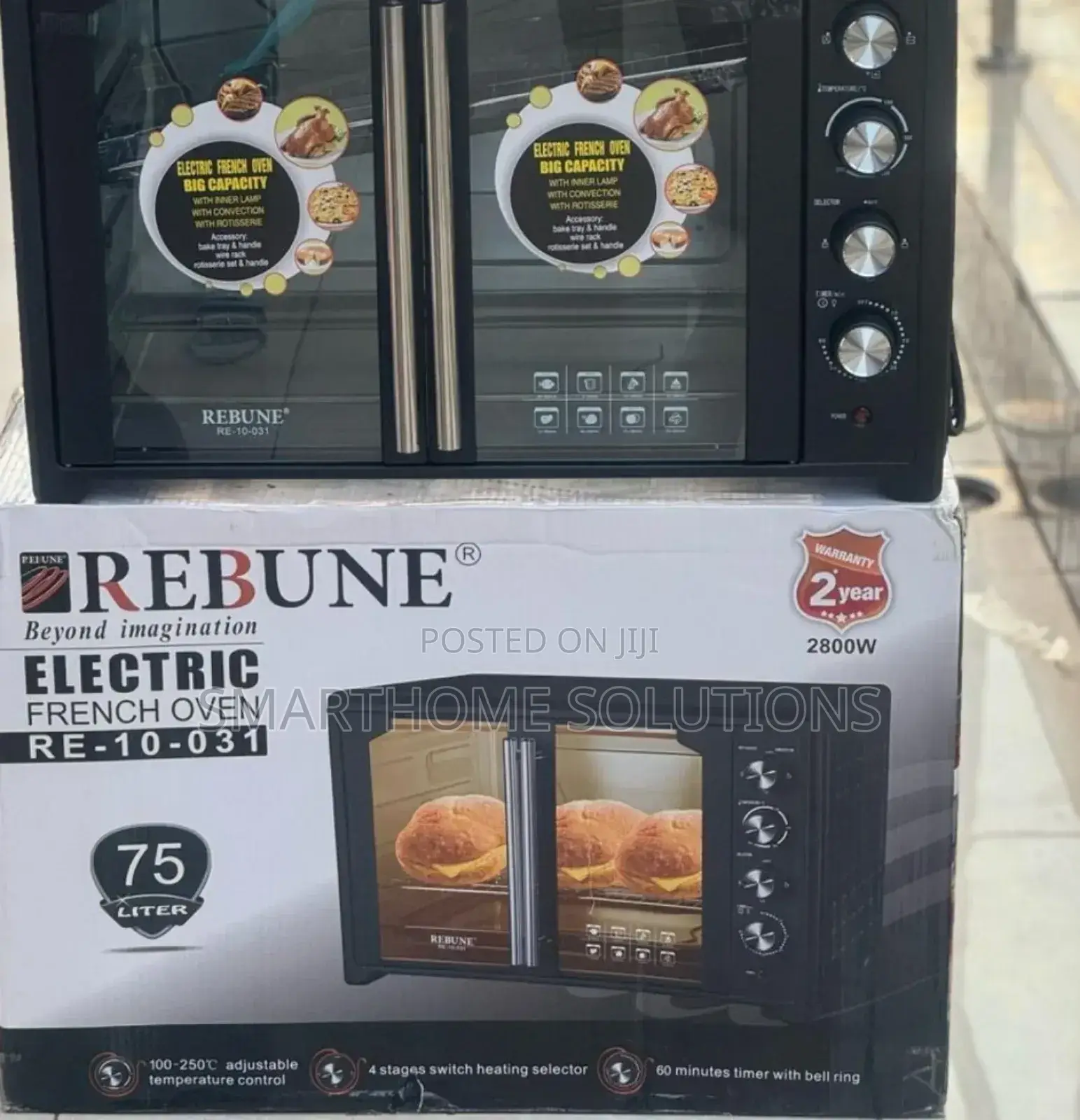 Rebune Commercial Double Door Oven Rm-75