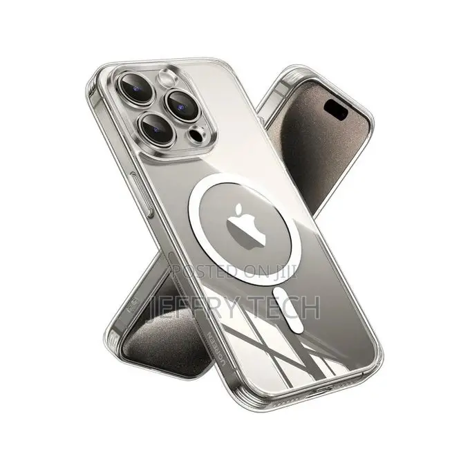 iPhone 15 Pro Magsafe Case Clear, N52 Stronger Magnets, Shoc