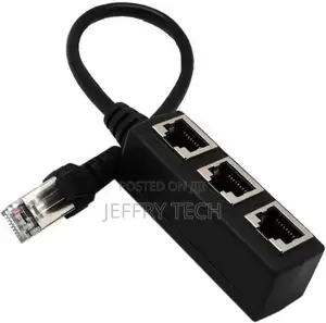 Wiredcom 1 to 3 Ways Rj-45 Interface Splitter Connector Lan
