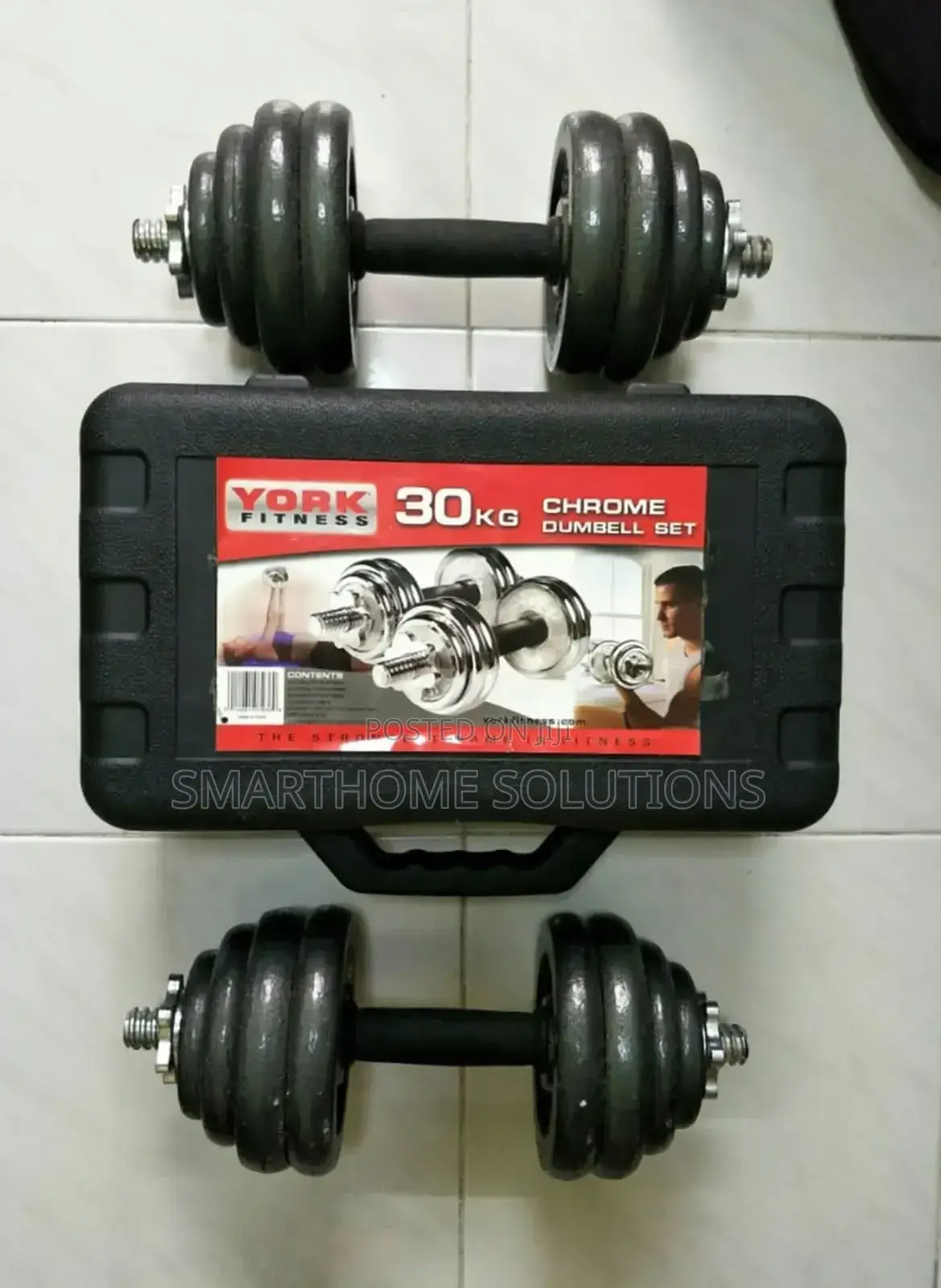 30kgs Chrome Dumbells Adjustable
