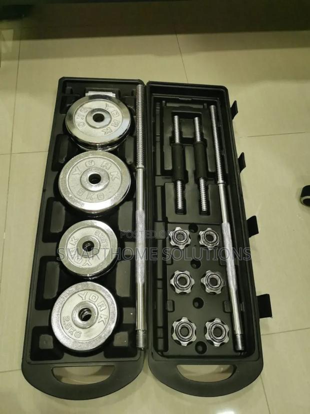 Chrome Adjustable 50kgs Dumbells