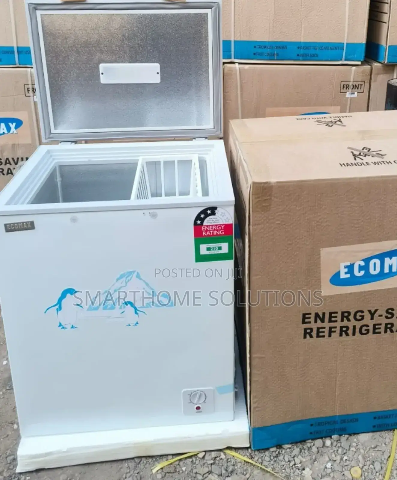 White Ecomax 119 Litres Deep Freezer Efr-119