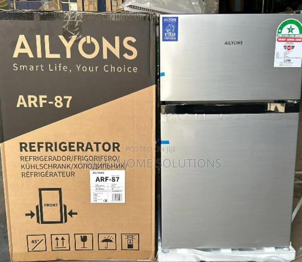 90 Litres Double Door Ailyons Refrigerator Silver Afr-90l