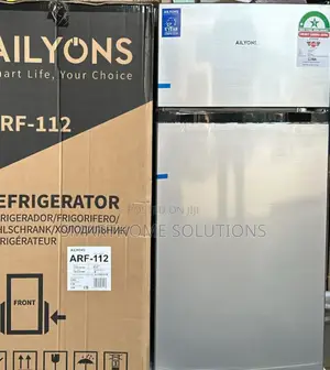 Silver 115l Double Door Ailyons Refrigerator Afr-115l