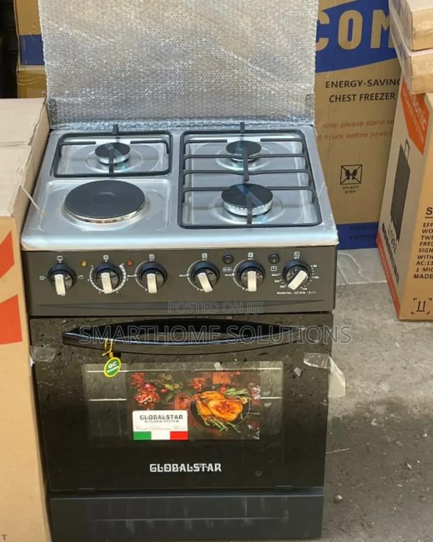 60*60 Globalstar 3+1 Standing Gas Cooker, Electric Oven Gc3