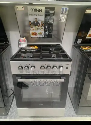 60 by 60 Mika 3+1 Free Standing Cooker(Silver)