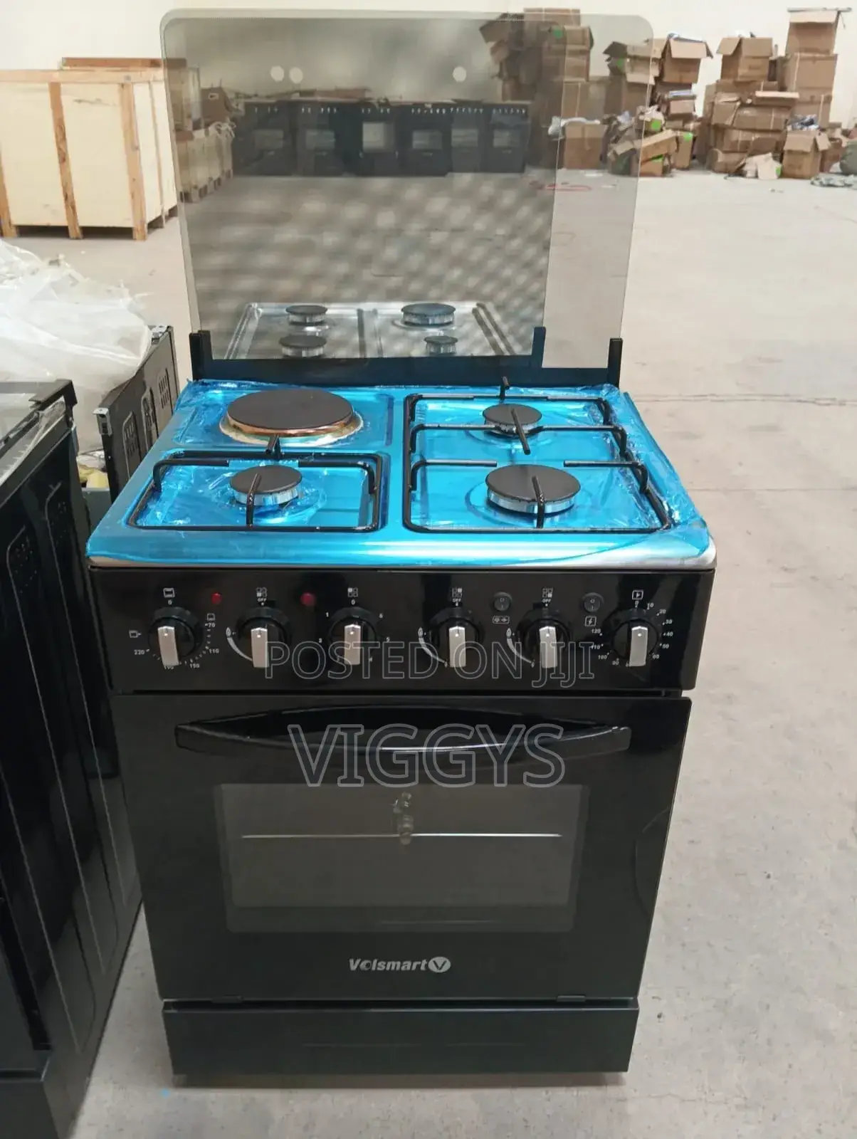 50 by 55 Volsmart 3+1jet Standing Cooker With Electric Oven.