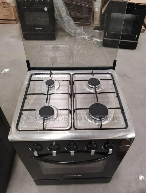 Volsmart 60by60 4 Gas Jet Free Standing Gas Cooker v-3+1e