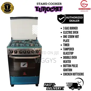 60*65 Eurochef Free Standing 3 +1 With Electric Oven